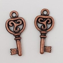Nyckel charm N°38 koppar