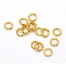 20 öppna förbindningsringar 05 mm guld