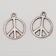 Peace &amp; Love Charm N°04 Silver 