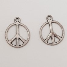 Peace &amp; Love Charm N°07 Silver Matt