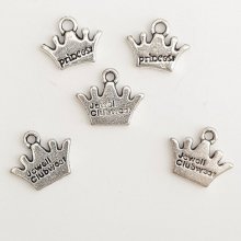 Crown charms N°04 lot 5 stycken
