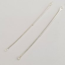 Charm Bar 2 ringar N°01 Silver 
