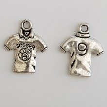 Silver fotbollsskjorta Charm sport boll