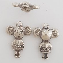 Barnberlock N°30 Zamak (försilvrad)
