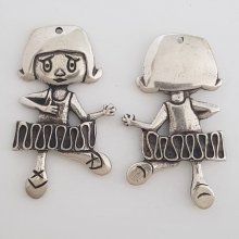 Barnberlock N°38 Zamak (försilvrad)