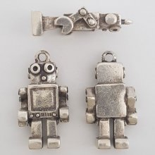 Barnberlock N°42 Zamak (försilvrad)