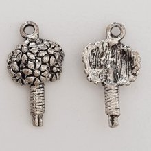 Flower Charm Metal N°009 Silver