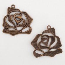 Flower Charm Metal N°014 Brons