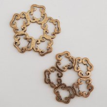 Blomma charm metall N°022