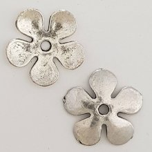 Flower Charm Metal N°027 Silver