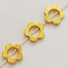 Charm blomma metall N°033 guld
