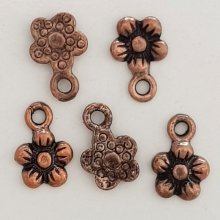 Blomma charm metall N°035 koppar