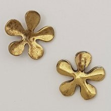 Blomma charm metall N°042 guld