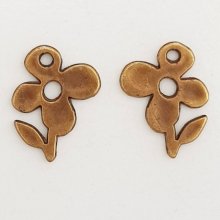 Flower Charm Metal N°051 Brons