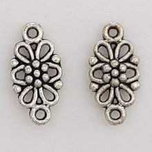 Flower Charm Metal N°067 Silver