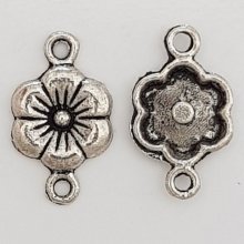 Flower Charm Metal N°068 Silver