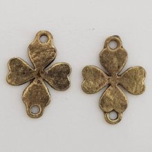 Blomma charm metall N°072 koppar