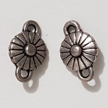 Flower Charm Metal N°093 Silver
