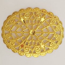Flower Charm Metal N°103 guld gravering