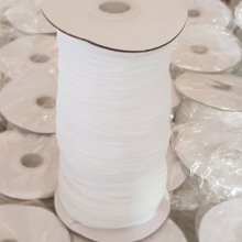 Platt mask elastisk 3 mm x 150 m Vit