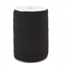 Platt mask elastisk 5 mm x 140 meter Svart