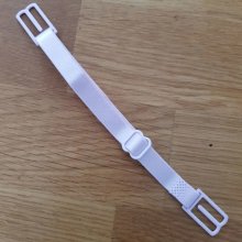 Elastiskt band 10 Justerbara maskförlängningar öronkrok Vit
