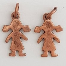 Childrens Charm N°48 flicka koppar