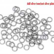 20 öppna förbindningsringar 07 mm silver antik