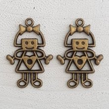 Charm Child N°53 flicka brons