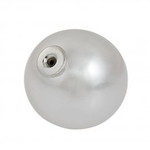 Pärla 1 tryckhål 10 mm Vit