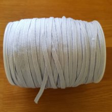 Platt mask elastisk 5 mm x 140 meter Vit N°03