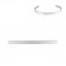 Rostfritt stål 10 mm Manschettarmband N°05 att vika