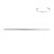 5 mm rostfritt stål manschett armband N°06 att vika