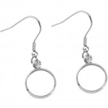 20 hållare för örhängen 12 mm N°06 Silver