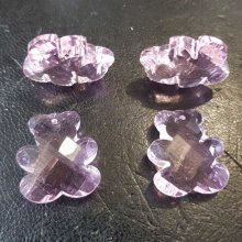Björn hänge av facetterat glas N°01-01