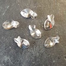 Pendel i facetterat glas fisk N°01-01