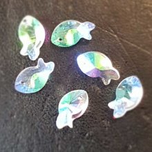 Pendel i facetterat glas fisk N°01-02