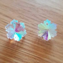 Blomma hänge i facetterat glas N°02-01