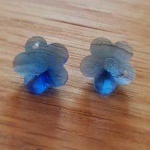 Blomma hänge av facetterat glas N°04-03