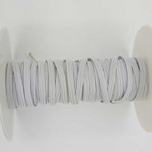 Platt mask elastisk 5 mm vit N°03 x 13 meter