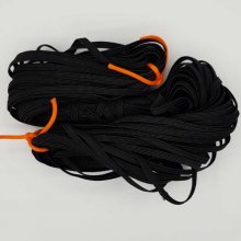 Platt mask elastisk 4 mm svart n°03 x 20 meter