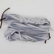 Platt mask elastisk 5 mm vit N°03 x 12 meter - 02