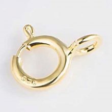 Rundt fjäderlås 925 silver N°03