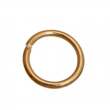 10 öppna förbindningsringar 06 mm 01 14K guldpläterade
