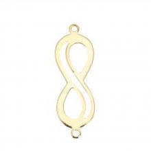 18k guldpläterad koppar "Infinity" symbol kontakt