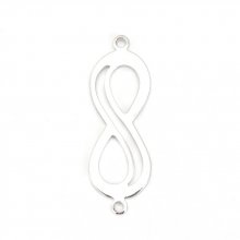 Connector "Infinity" symbol 18k platina koppar