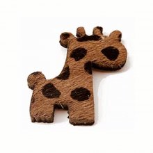 Giraffpäls brun 26x34mm x 1