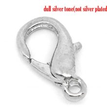 1 karbinhakelås 23 x 12 mm åldrat silver
