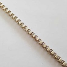 Kedja 4 mm fyrkantig maskor Silver