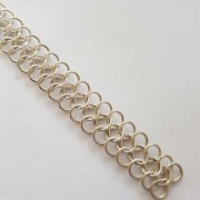 20 cm kedja form 8 länkad färg Silver